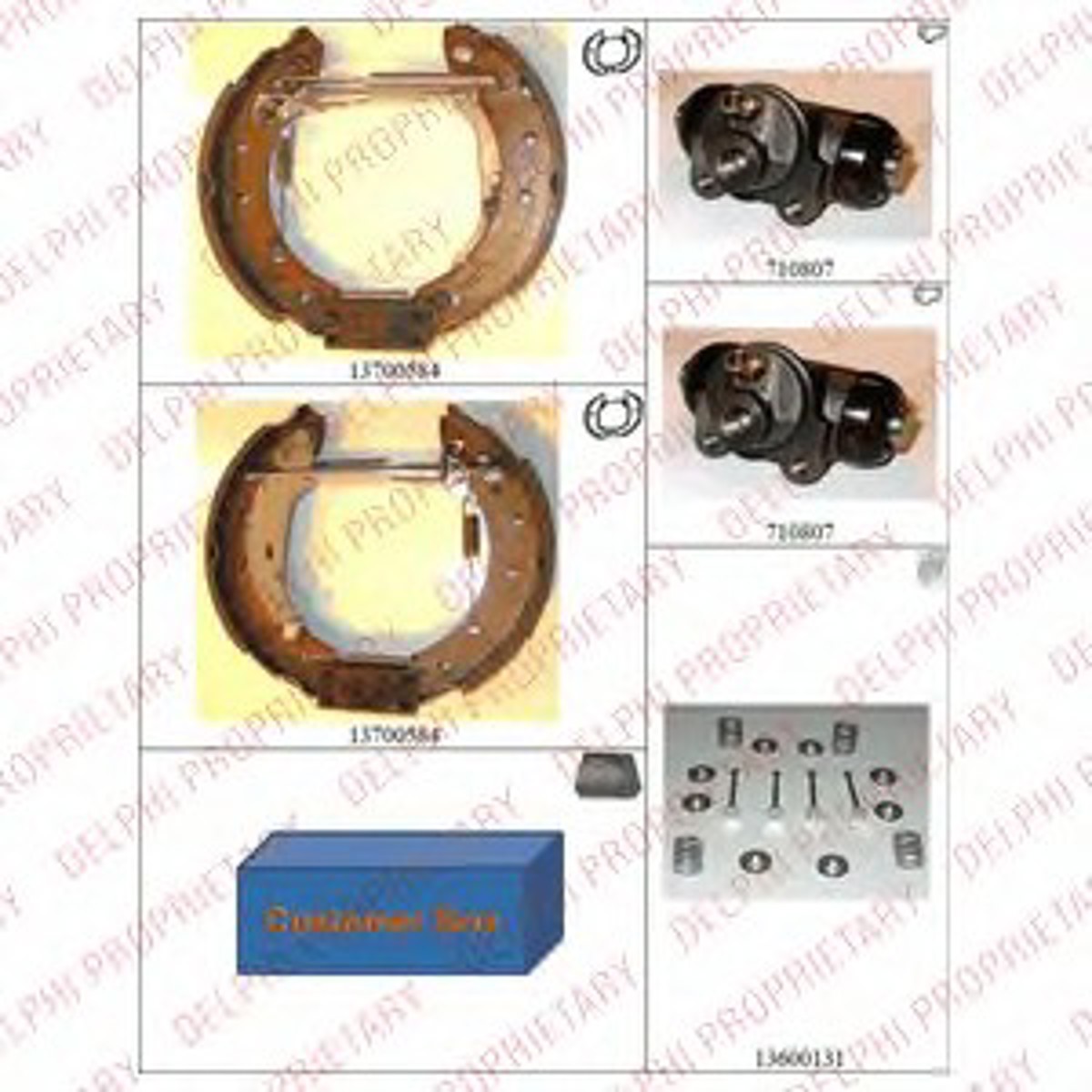 Комплект тормозных колодок DELPHI KP918