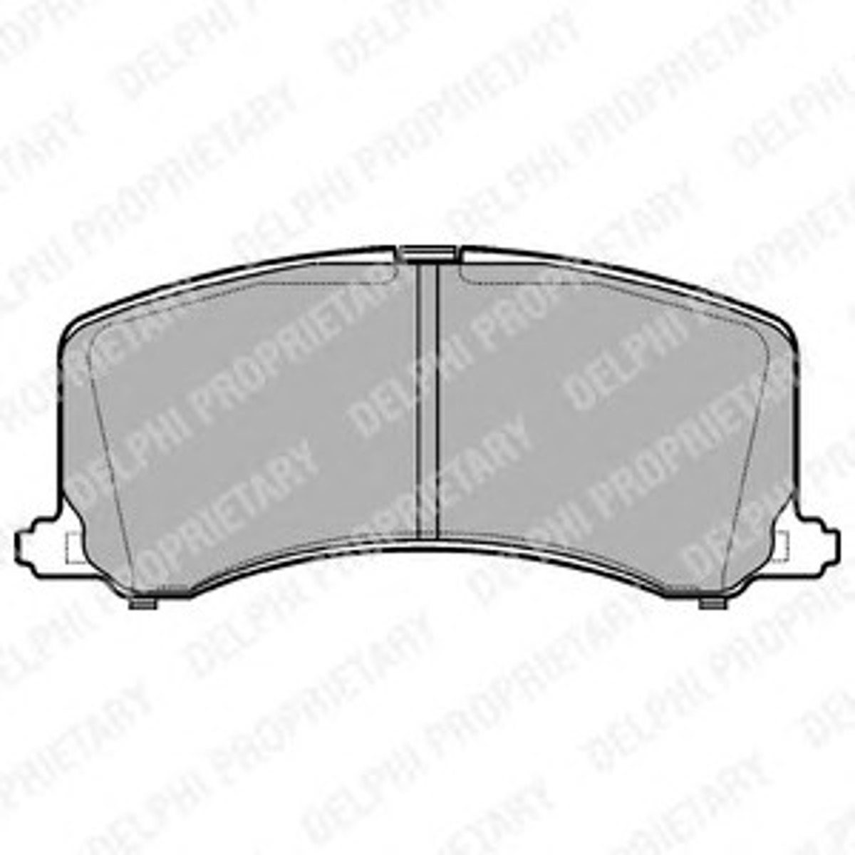 Колодки тормозные дисковые DELPHI LP1014