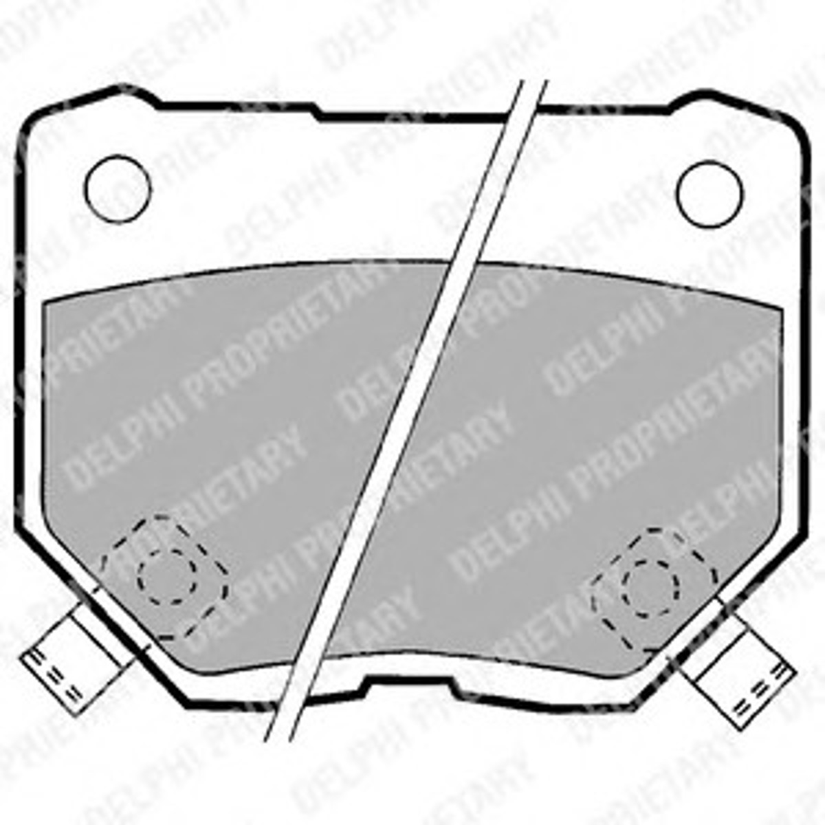 Колодки тормозные дисковые DELPHI LP1057