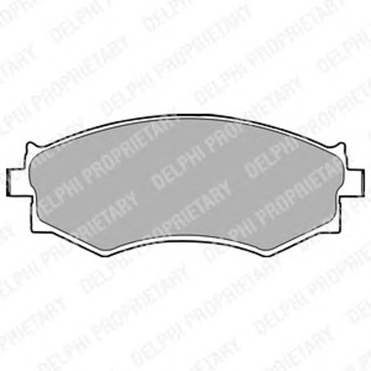 Комплект тормозных колодок дисковый тормоз DELPHI LP1228