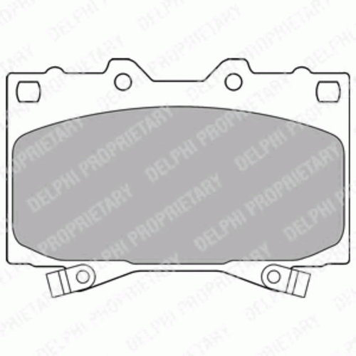 Тормозные колодки DELPHI LP1308