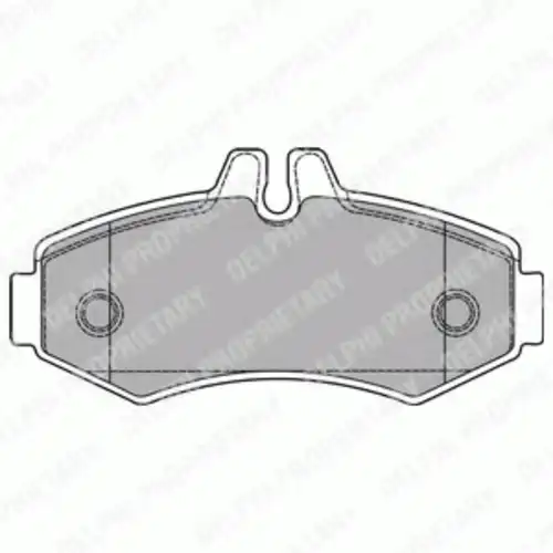 Тормозные колодки DELPHI LP1425