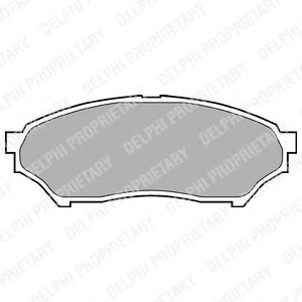 Колодки тормозные дисковые DELPHI LP1448