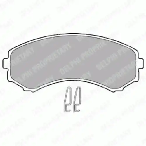 Тормозные колодки DELPHI LP1462