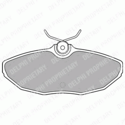 Тормозные колодки DELPHI LP1505