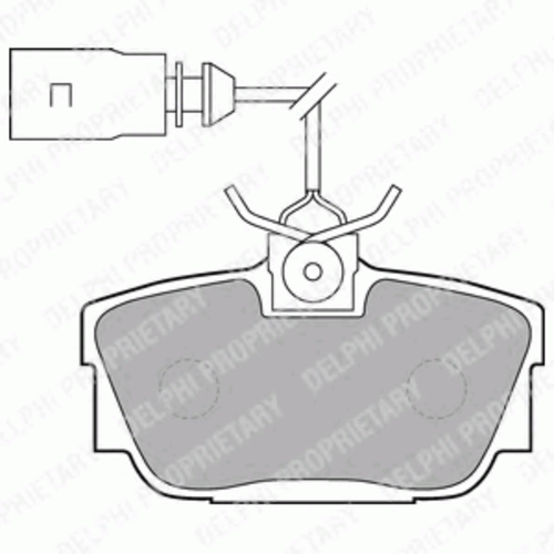Тормозные колодки DELPHI LP1541