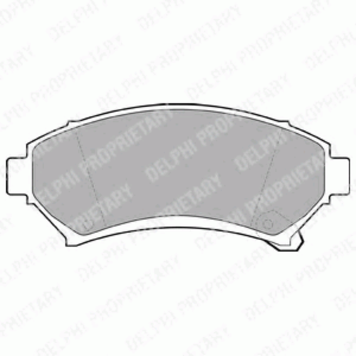 Тормозные колодки DELPHI LP1609