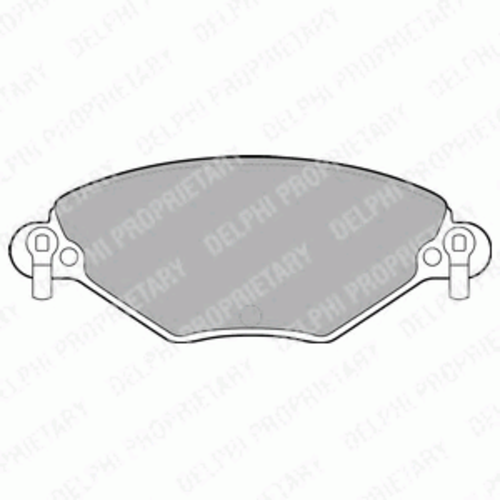 Тормозные колодки DELPHI LP1654