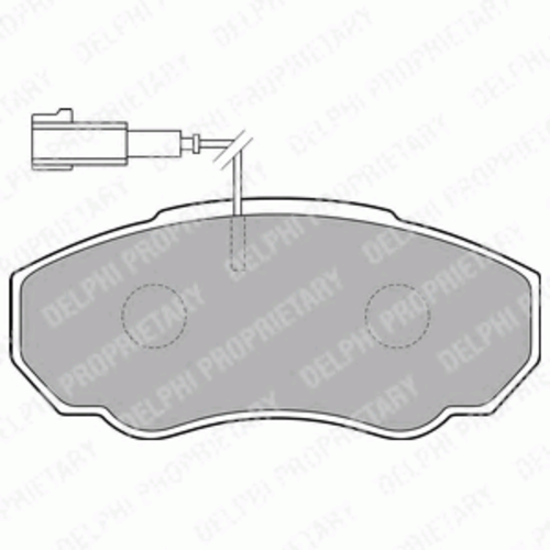 Тормозные колодки DELPHI LP1750