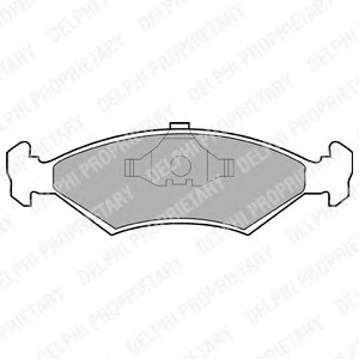Колодки тормозные дисковые DELPHI LP204
