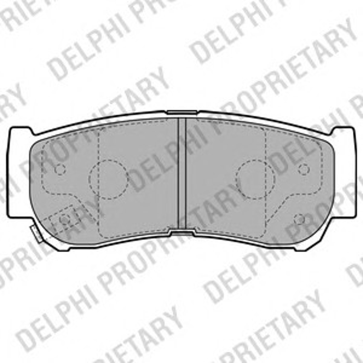 Колодки тормозные дисковые DELPHI LP2049