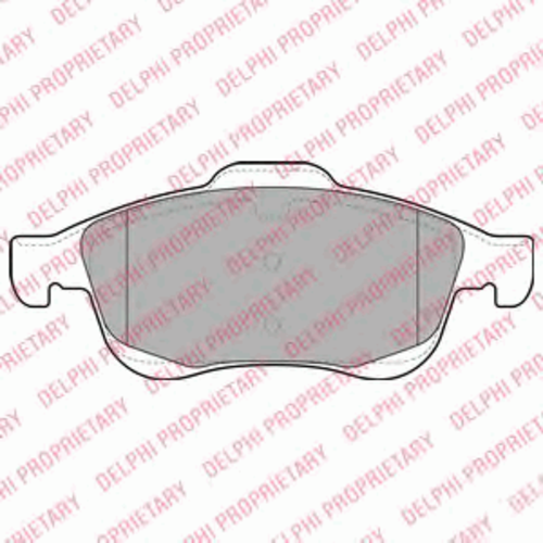 Тормозные колодки DELPHI LP2101