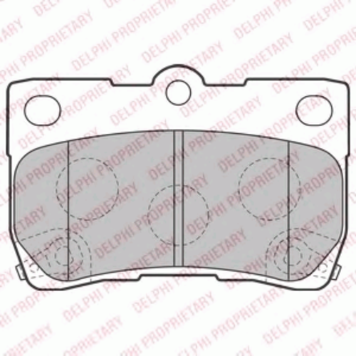 Тормозные колодки DELPHI LP2130