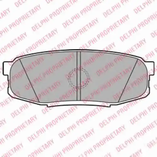 Тормозные колодки DELPHI LP2154