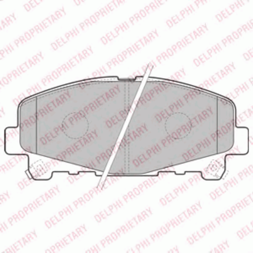 Тормозные колодки DELPHI LP2166