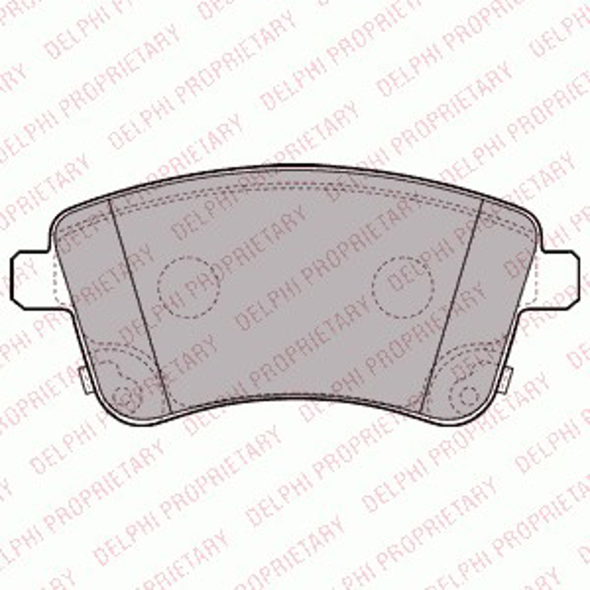 Колодки тормозные дисковые DELPHI LP2203