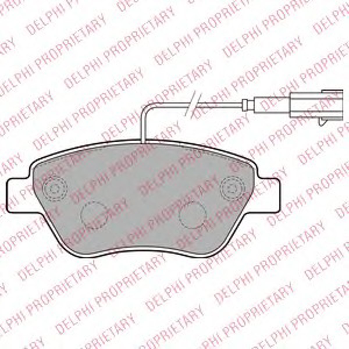 Колодки тормозные дисковые DELPHI LP2230