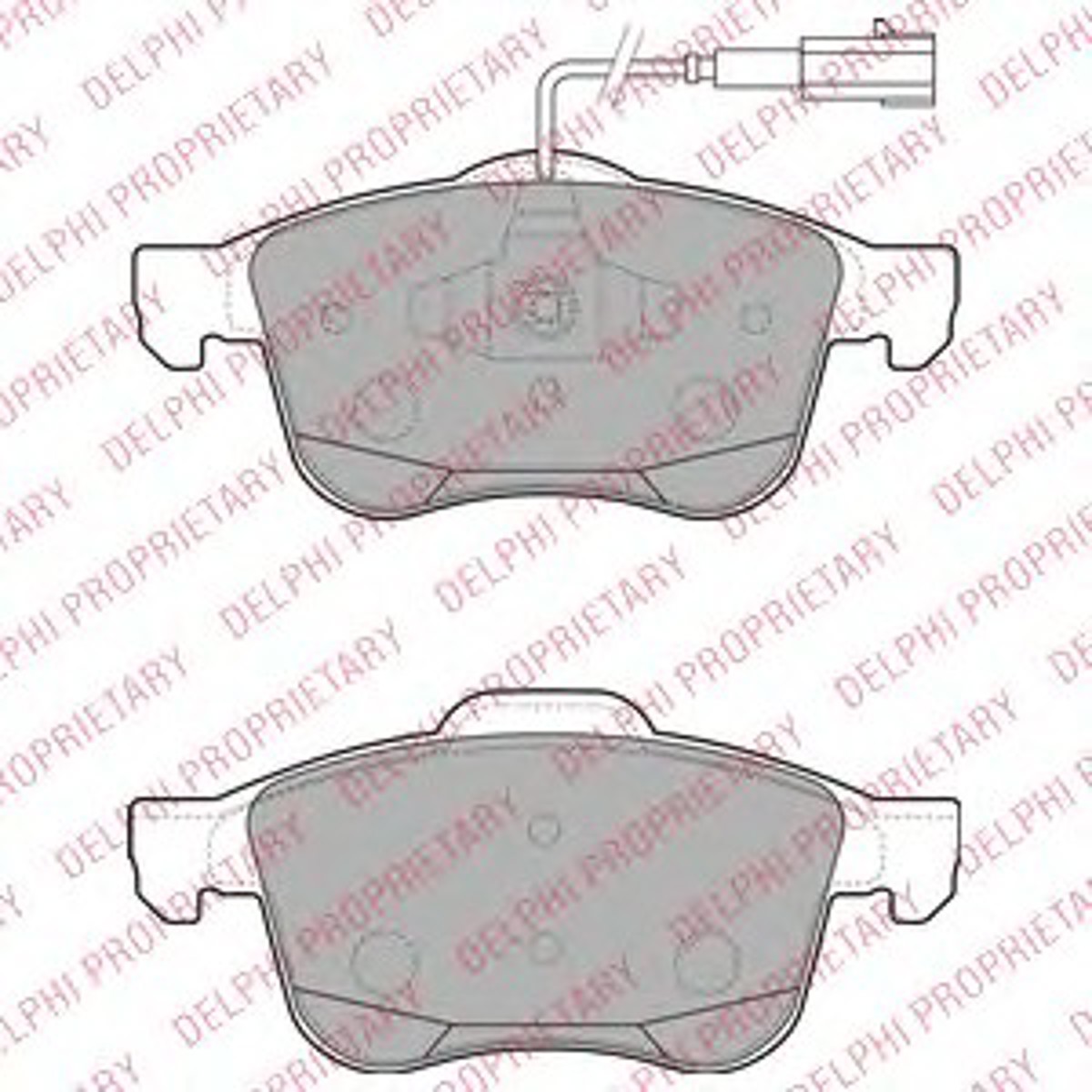 Колодки тормозные дисковые DELPHI LP2241