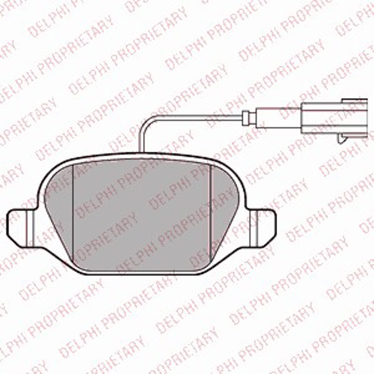 Колодки тормозные дисковые DELPHI LP2302