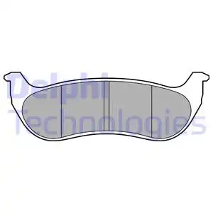 Тормозные колодки дисковые DELPHI LP3556