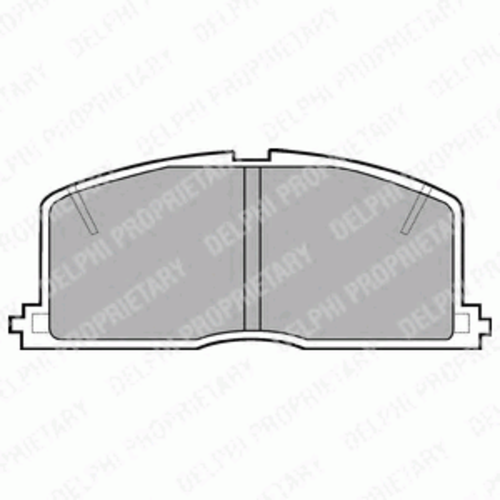Тормозные колодки DELPHI LP460