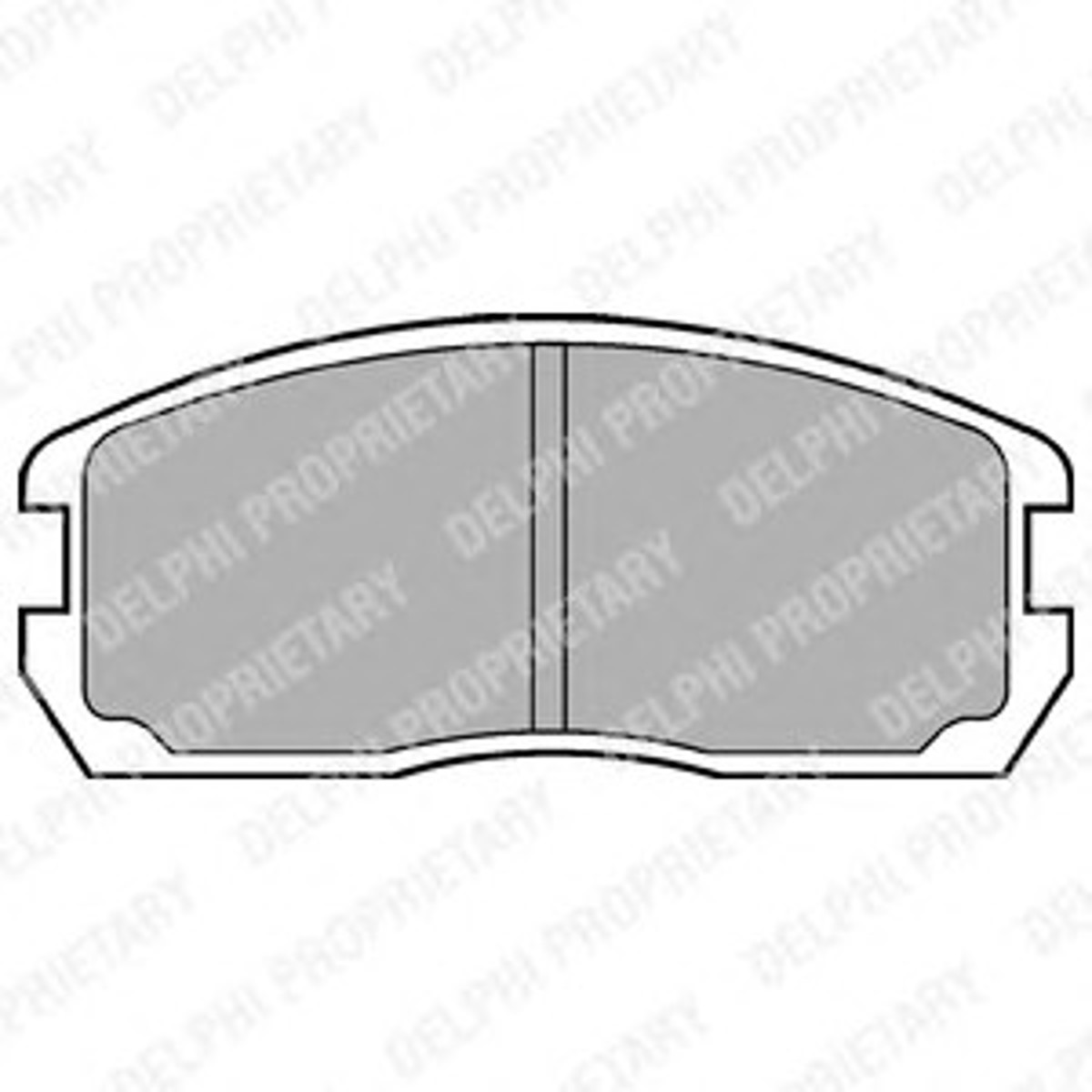 Колодки тормозные дисковые DELPHI LP467