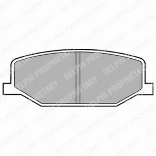 Тормозные колодки DELPHI LP527