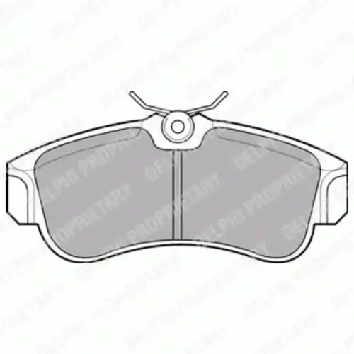 Тормозные колодки DELPHI LP616