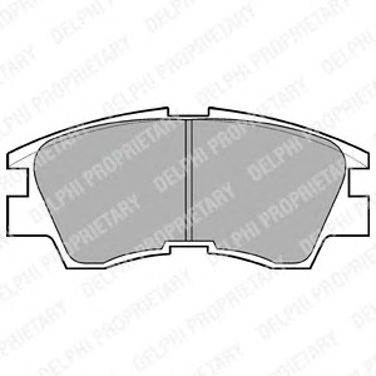 Колодки тормозные дисковые DELPHI LP633
