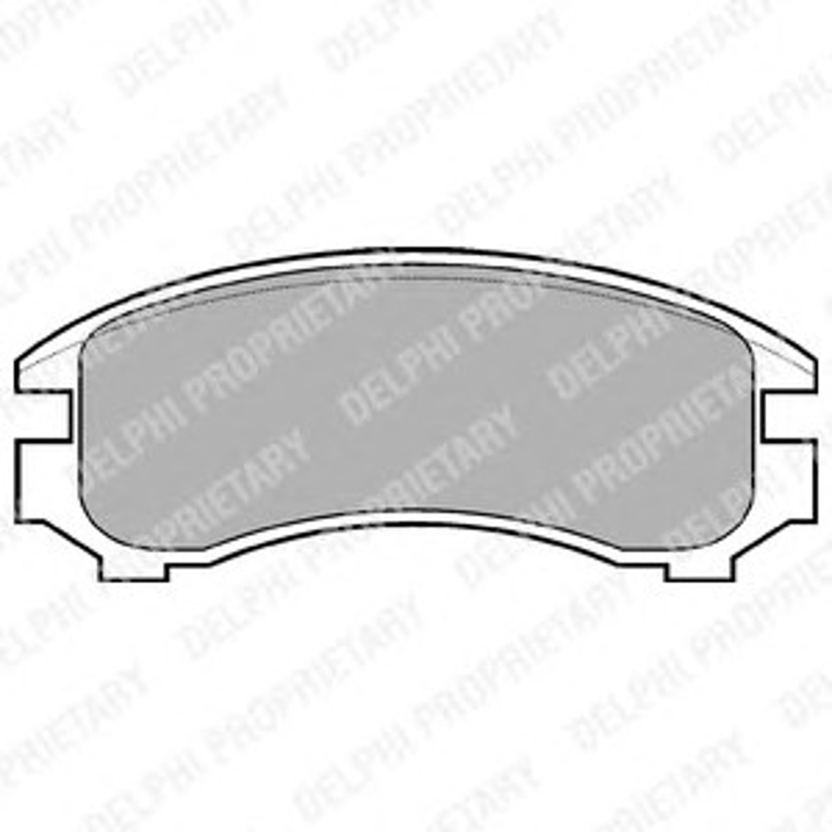 Комплект тормозных колодок дисковый тормоз DELPHI LP671