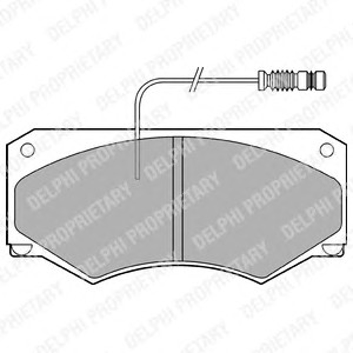 Колодки тормозные дисковые DELPHI LP698