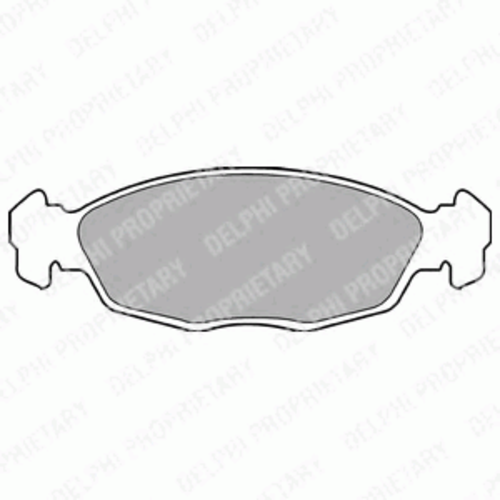 Тормозные колодки DELPHI LP702