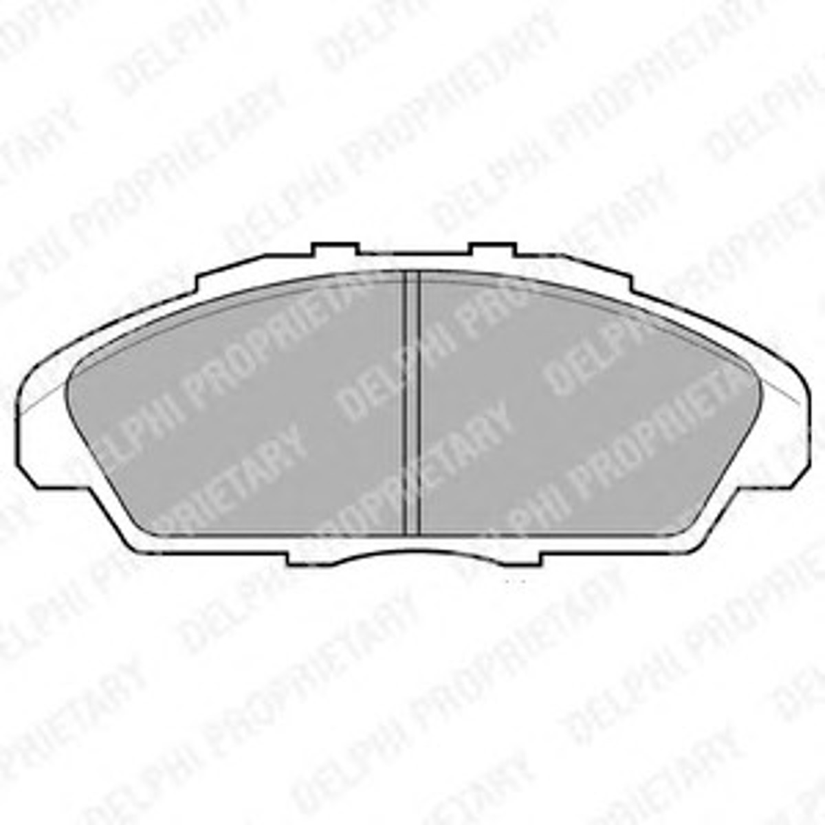Колодки тормозные дисковые DELPHI LP733