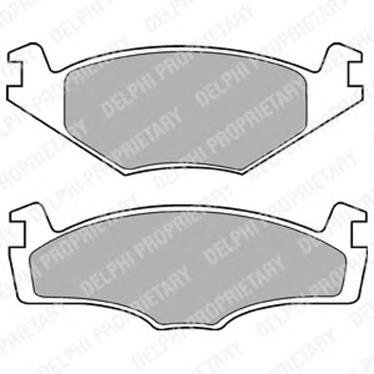 Колодки тормозные дисковые DELPHI LP756
