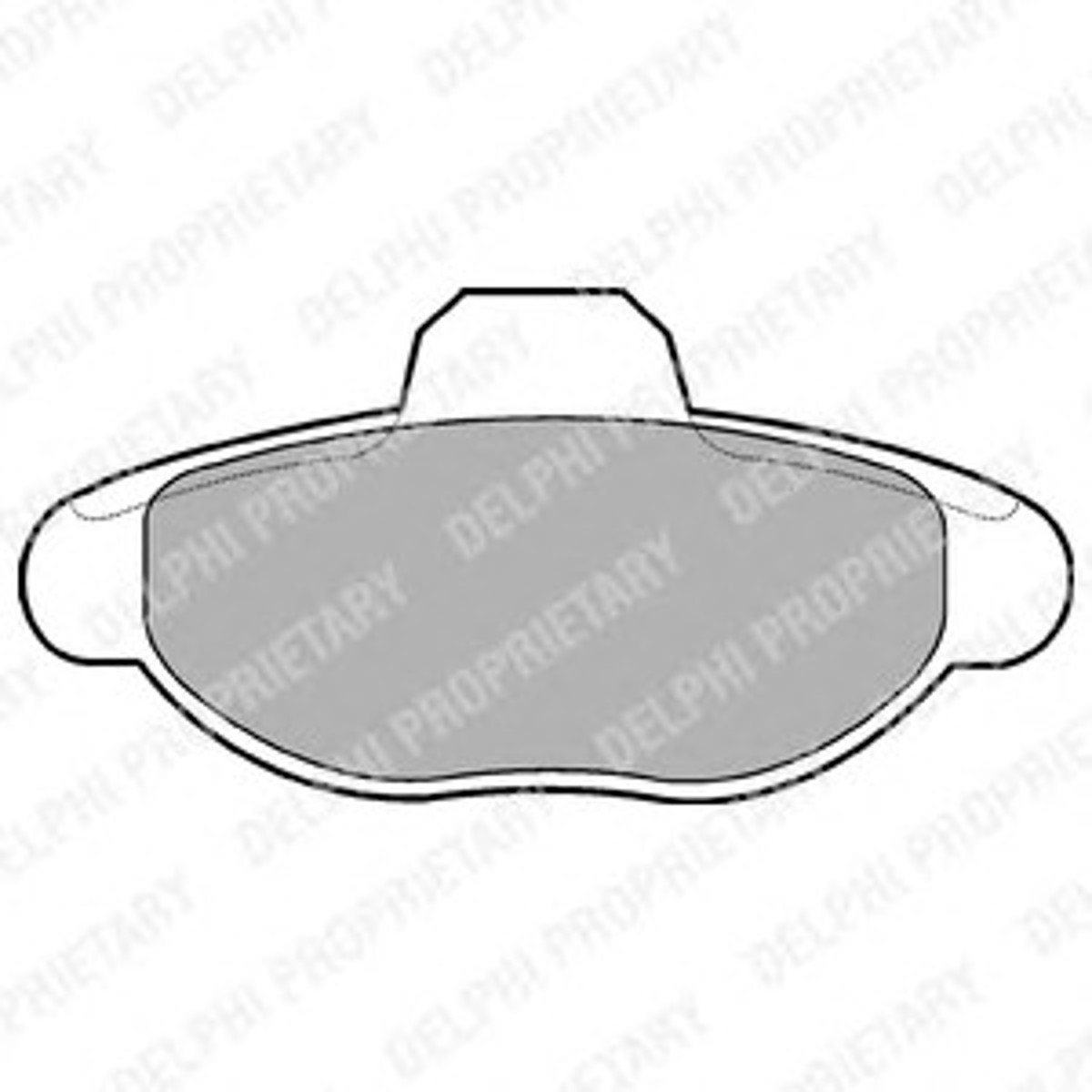 Колодка тормозная дисковая комплект DELPHI LP771