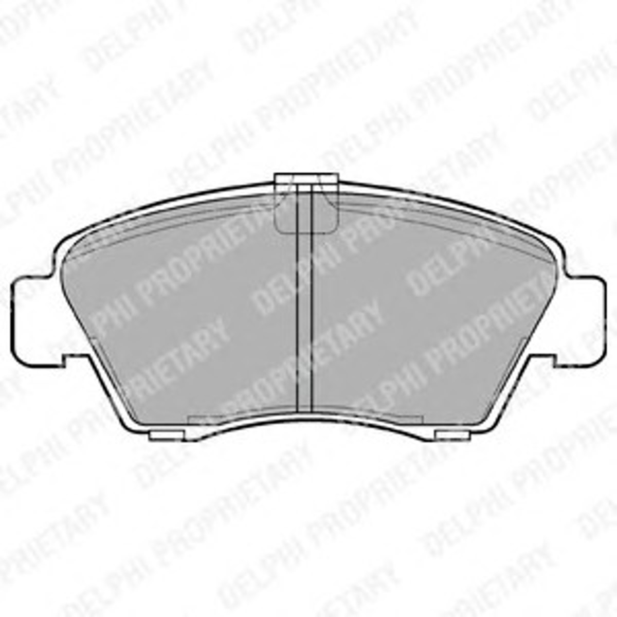 Колодки тормозные дисковые DELPHI LP810