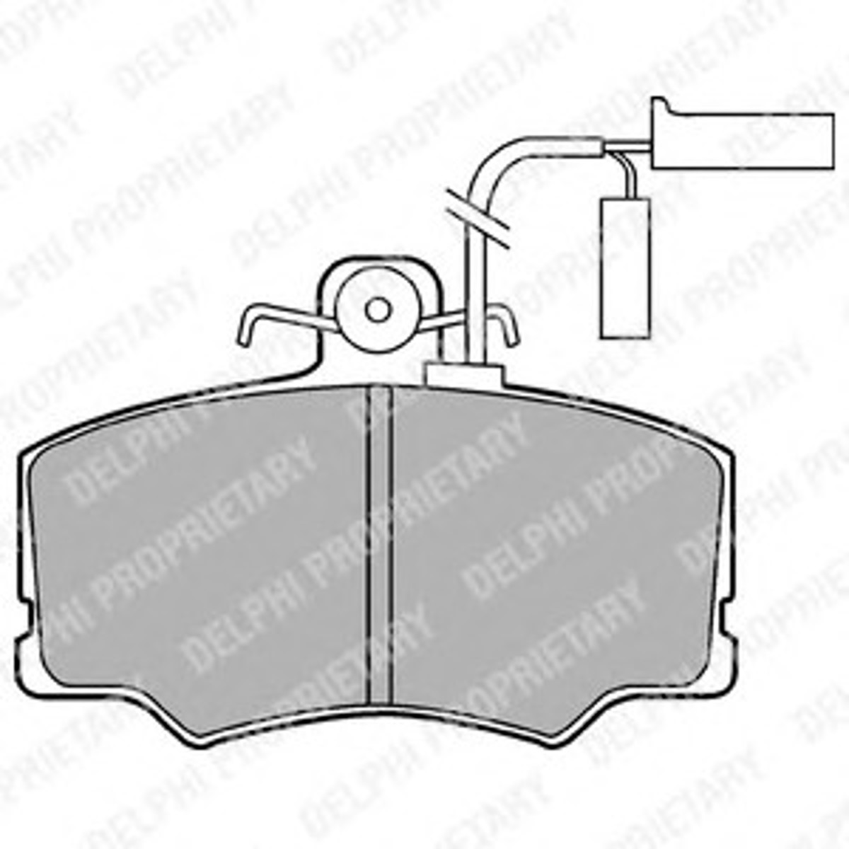 Колодки тормозные дисковые DELPHI LP902