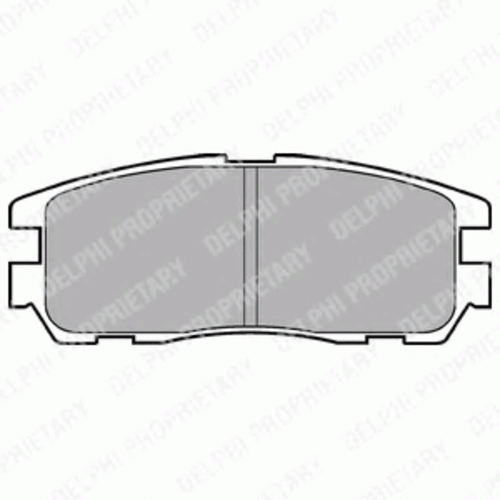 Тормозные колодки DELPHI LP965