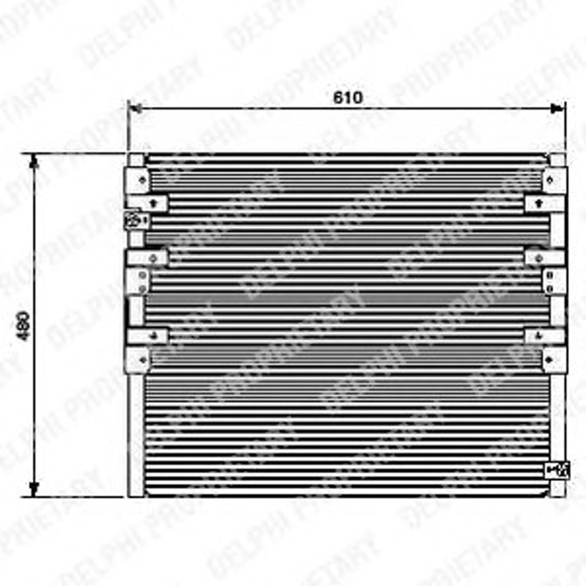 Конденсатор кондиционер DELPHI TSP0225449