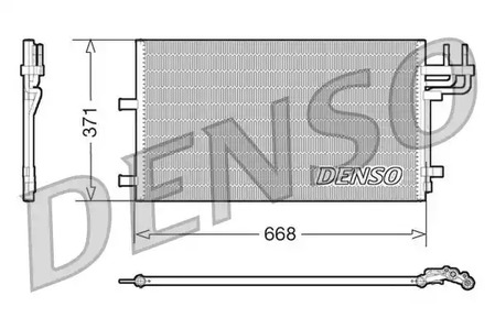 Конденсатор кондиционера DENSO DCN10007