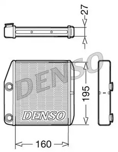 Теплообменник отопления салона DENSO DRR09075