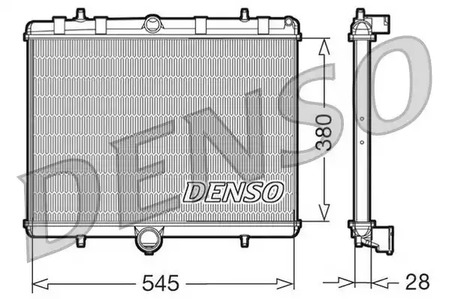 Радиатор охлаждение двигателя DENSO DRM07060