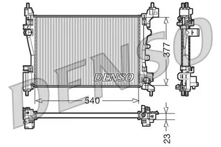 Радиатор охлаждения двигателя DENSO DRM09109