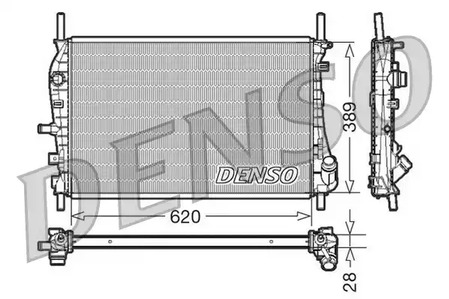 Радиатор системы охлаждения DENSO DRM10073