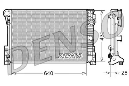 Радиатор охлаждения двигателя DENSO DRM17110