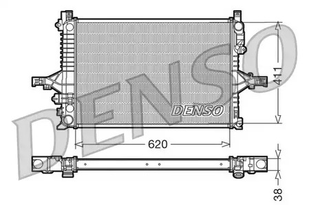 Радиатор охлаждения двигателя DENSO DRM33065