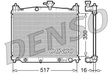 Радиатор охлаждения двигателя DENSO DRM44019