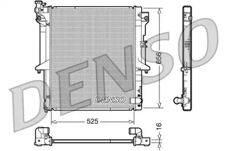 Радиатор системы охлаждения DENSO DRM45017