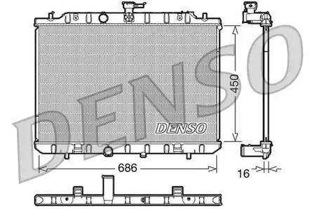 Радиатор охлаждения двигателя DENSO DRM46006