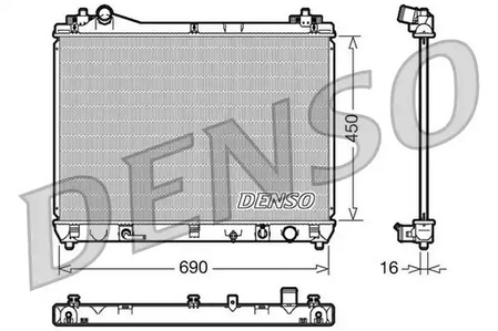 Радиатор системы охлаждения DENSO DRM47018
